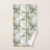 Sérénité de bambou vert (Serviette à main)