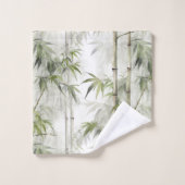 Sérénité de bambou vert (Gant de toilette)