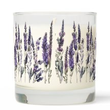 Sérénité de la lavande aquarelle