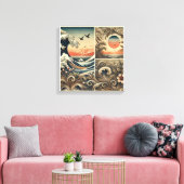 Sérénité de la mer Impression sur toile Art mural (Insitu(Salon))