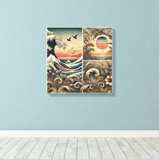 Sérénité de la mer Impression sur toile Art mural (Insitu (Plancher de Bois))