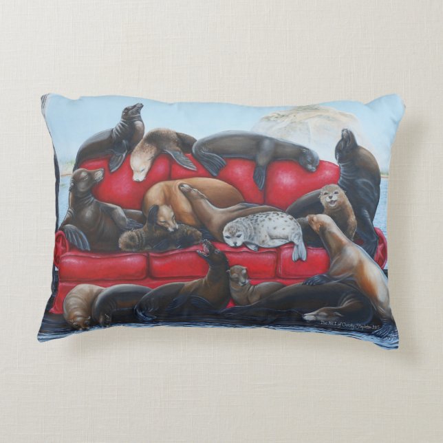 Sérénité d'otarie par le coussin d'accent de TACS (Dos)