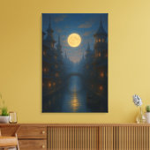 Sérénité du Canal au Clair de Lune – Impression su (Insitu(Salon))