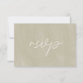 Sérénité Moderne | Carte de réponse RSVP (Dos)