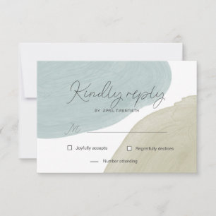 Sérénité Moderne Carton de réponse RSVP
