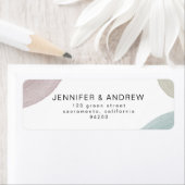 Sérénité moderne | Étiquette de l'adresse de retou (En situation)