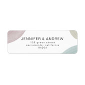 Sérénité moderne | Étiquette de l'adresse de retou (Devant)