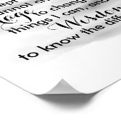 Sérénité poster de prière citation aquarelle desig (Coin)