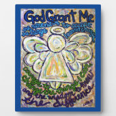 Sérénité Prière Ange Peinture Art Plaque (Devant)