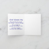 Sérénité Prière Angel Art Note ou carte de voeux (Intérieur)