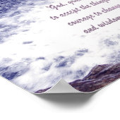 Sérénité Prière - Impression des cascades (Coin)