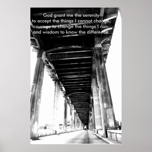 Sérénité prière Motivation Poster (Devant)