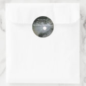 Sérénité Prière Pleine lune Sticker Inspiration (Sac)