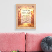 Sérénité Prière toile enveloppée art avec citation (Insitu(Salon))
