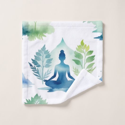 Sérénité sur Lotus (Gant de toilette)