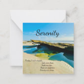 Sérénité vers cartes pour notes balnéaires (Devant)