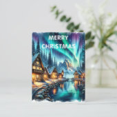 Sereniteit bij Waters Edge Kerst Kaart (Staand voorkant)