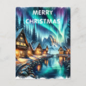 Sereniteit bij Waters Edge Kerst Kaart (Voorkant)