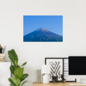 Sereniteit bij zonsondergang: Mount Fuji Poster (Thuiskantoor)