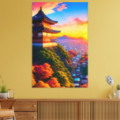 Sereniteit boven de Metropolis Canvas Afdruk (Insitu (Woonkamer))