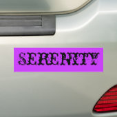Sereniteit Bumpersticker (Op auto)