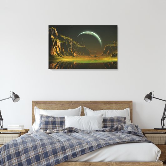 Sereniteit Canvas Afdruk (Insitu (Slaapkamer))