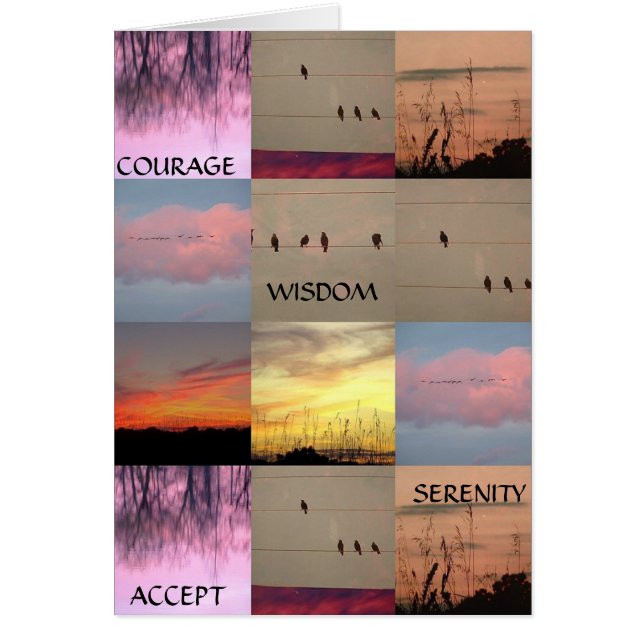 SERENITEIT, COURAGE, WISDOM, ACCEPTEREN (Voorkant)