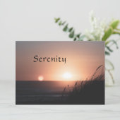 Sereniteit Feestdagenkaart (Staand voorkant)