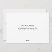 Sereniteit Feestdagenkaart (Achterkant)