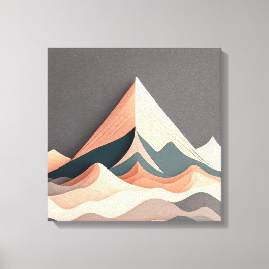Sereniteit in Asymmetrie Canvas Afdruk (Voorkant)