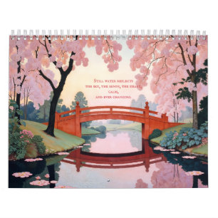Sereniteit in bloei Japanse Tuin Muurkalender Kalender