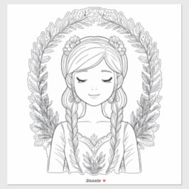 Sereniteit in de omhelzing van Natuur Sticker