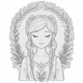 Sereniteit in de omhelzing van Natuur Sticker (Voorkant)