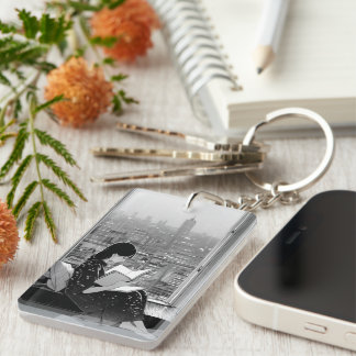 Sereniteit in de stad: Boek Lover's Sleutelhanger