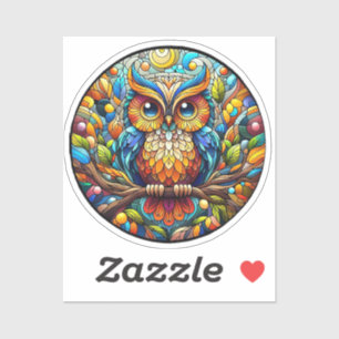 Sereniteit in de Tuin Een Bankje Onder Bloemen Sticker