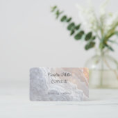 Sereniteit in grijs Abstracte vloeiende vormen Visitekaartje (Staand voorkant)