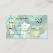 Sereniteit in groene milieu-consultant visitekaartje (Achterkant)