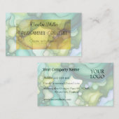 Sereniteit in groene milieu-consultant visitekaartje (Voorkant / Achterkant)