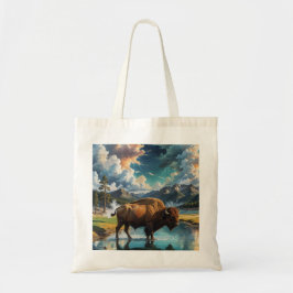 Sereniteit in het wild - Buffalo Tote Bag