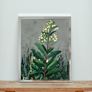 Sereniteit in het wit: een veld met madeliefjes foto afdruk