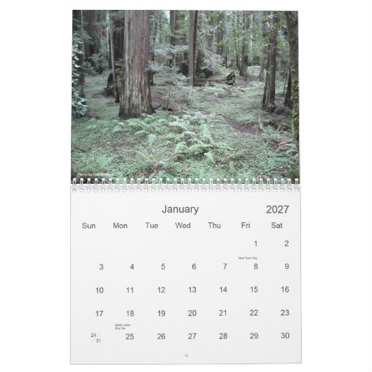 Sereniteit Kalender (Jan 2027)