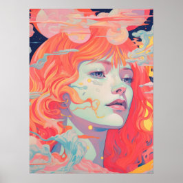 Sereniteit: levendige elegantie poster