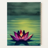 Sereniteit - Mooie Lotus Flower en Full Moon Planner (Achterkant)