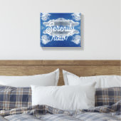Sereniteit nu! canvas afdruk (Insitu (Slaapkamer))