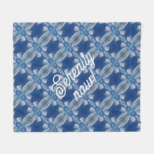 Sereniteit nu! fleece deken (Voorkant (Horizontaal))