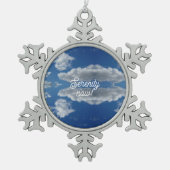 Sereniteit nu! tin sneeuwvlok ornament (Voorkant)