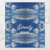 Sereniteit nu! wijn etiket (Enkel label)