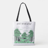 Sereniteit op de pagina's draagtas (Achterkant)