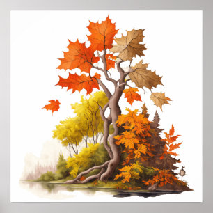 Sereniteit van de Herfst Poster