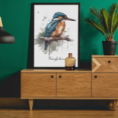 Sereniteit van de Kingfisher, aanpasbaar Poster